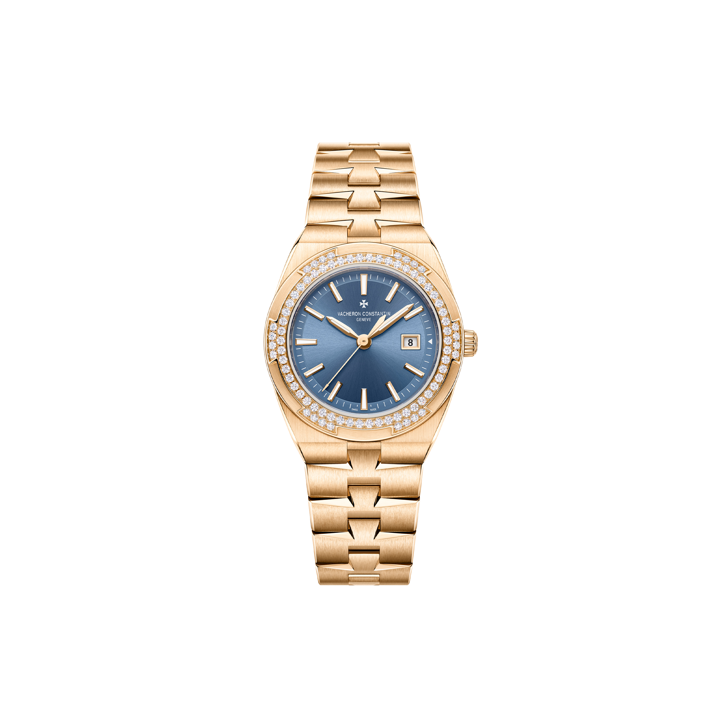 vacheron Co*sta*t*n overseas quartz 33 mm pink gold watch 1225v/200r-h015